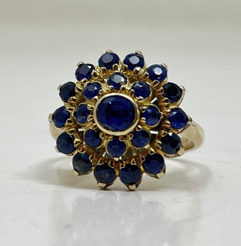 14K Gold Sapphire & Diamond Ring (Dayton, NJ)