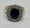 14K Gold Sapphire & Diamond Ring (Dayton, NJ)
