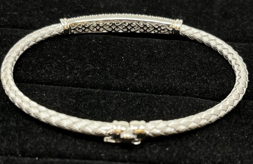 18K Simon G. Gold & Diamond Bangle Bracelet (Dayton, NJ)