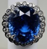 Platinum Diamond & Sapphire Ring (Dayton, NJ)