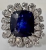 Platinum Diamond & Sapphire Ring (Dayton, NJ)