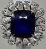 Platinum Diamond & Sapphire Ring (Dayton, NJ) - 2