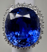 18K Gold Diamond & Sapphire Ring (Dayton, NJ)