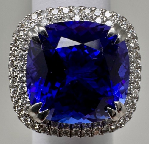 18K Gold Tanzanite & Diamond Ring (Dayton, NJ)