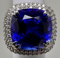18K Gold Tanzanite & Diamond Ring (Dayton, NJ)