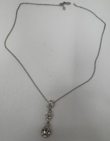 14K Gold Chain & Diamond Pendant Necklace (Dayton, NJ)