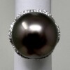 18K Gold Tahitian Pearl & Diamond Ring (Dayton, NJ)