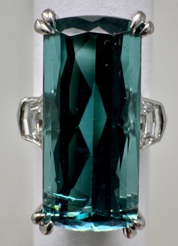 18K Gold Tourmaline & Diamond Ring (Dayton, NJ)