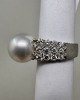 18K Gold Pearl & Diamond Ring (Dayton, NJ) - 3