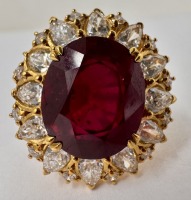 18K Gold Ruby & Diamond Ring (Dayton, NJ)