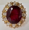 18K Gold Ruby & Diamond Ring (Dayton, NJ)