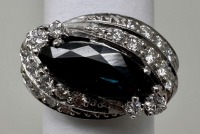 14K Gold Sapphire & Diamond Ring (Dayton, NJ)