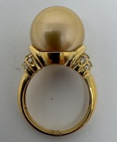 18K Gold Pearl & Diamond Ring (Dayton, NJ)