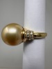18K Gold Pearl & Diamond Ring (Dayton, NJ) - 5