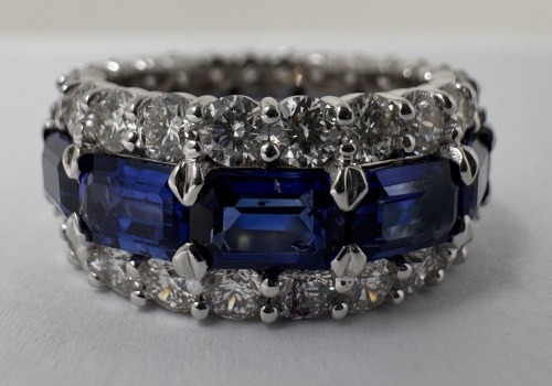 18K Gold Sapphire & Diamond Ring (Dayton, NJ)