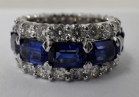 18K Gold Sapphire & Diamond Ring (Dayton, NJ)