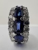 18K Gold Sapphire & Diamond Ring (Dayton, NJ) - 2