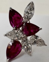 Platinum Ruby & Diamond Ring (Dayton, NJ)