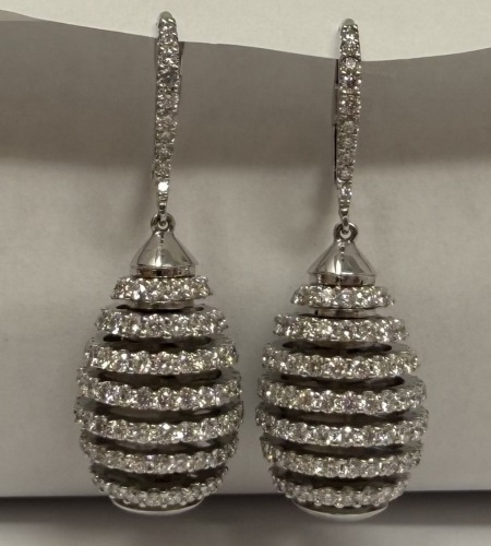 18K Gold & Diamond Earrings (Dayton, NJ)