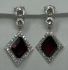 18K Gold Ruby & Diamond Earrings (Dayton, NJ)