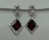 18K Gold Ruby & Diamond Earrings (Dayton, NJ) - 2