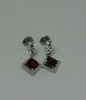 18K Gold Ruby & Diamond Earrings (Dayton, NJ) - 4