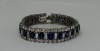 Platinum Sapphire & Diamond Bracelet (Dayton, NJ) - 3