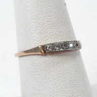 14K Gold Ring w/ Diamond Accents