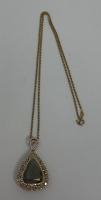 18K Gold Chain & Diamond Pendant Necklace (Dayton, NJ)