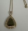 18K Gold Chain & Diamond Pendant Necklace (Dayton, NJ) - 3