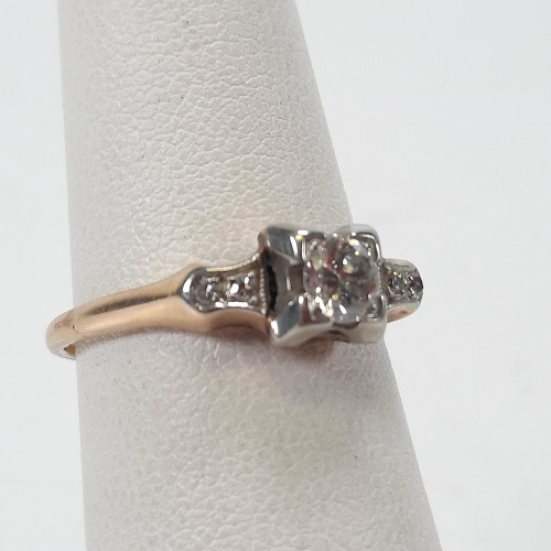 14K Gold and Diamond Ring