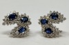 18K Gold Sapphire & Diamond Earrings (Dayton, NJ) - 2