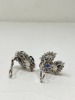 18K Gold Sapphire & Diamond Earrings (Dayton, NJ) - 6