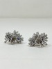 Platinum Sapphire & Diamond Earrings (Dayton, NJ) - 3