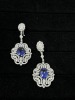 18K Gold Diamond & Tanzanite Earrings (Dayton, NJ) - 2