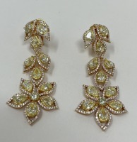 18K Gold Diana M. Diamond Earrings (Dayton, NJ)