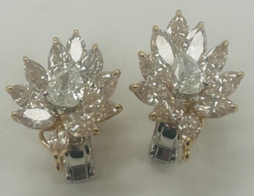 18K Gold & Diamond Earrings (Dayton, NJ)