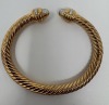 18K Gold & Diamond Cable Cuff Bracelet (Dayton, NJ)