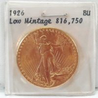 1926 St. Gaudens $20 Type 3 Gold Coin
