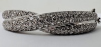 18K Gold & Diamond Bangle Bracelet (Dayton, NJ)