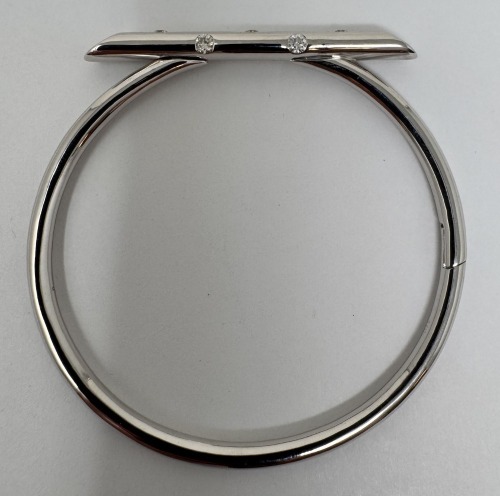 18K Gold & Diamond Bangle Bracelet (Dayton, NJ)