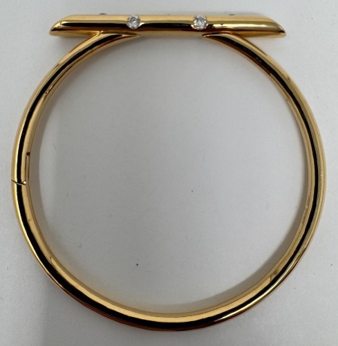 18K Gold & Diamond Bangle Bracelet (Dayton, NJ)