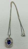 18K Gold Tanzanite & Diamond Necklace (Dayton, NJ)