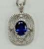 18K Gold Tanzanite & Diamond Necklace (Dayton, NJ) - 2