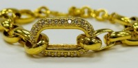 23K Gold Synthetic Stone Bracelet (Dayton, NJ)