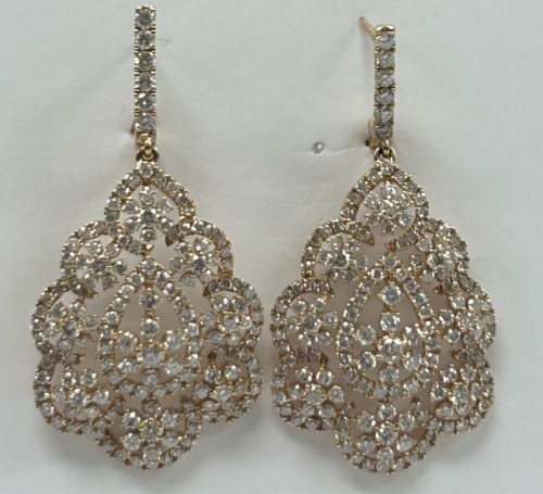 18K Gold Diamond Earrings (Dayton, NJ)