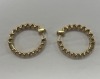 14K Gold Diamond Hoop Earrings (Dayton, NJ) - 2