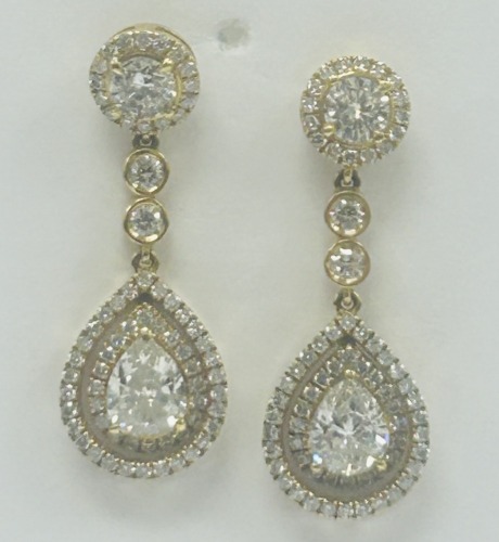 14K Gold Diamond Earrings (Dayton, NJ)