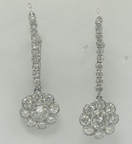 Platinum Diamond Earrings (Dayton, NJ)