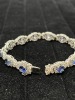 18K Gold Sapphire & Diamond Bracelet (Dayton, NJ) - 4